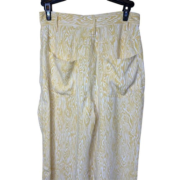 Ena Pelly Golden Flare 100% Recycled Polyester Pant NWT Size 6 - Picture 5 of 9